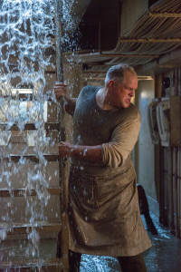 Tiny Myers (Abraham Benrubi) and fellow crew members struggle to keep their ship, the SS Pendleton, from sinking in Disney's THE FINEST HOURS, the heroic action-thriller presented in Digital 3D (TM) and IMAX (c) 3D based on the extraordinary true story of the most daring rescue in the history of the Coast Guard.